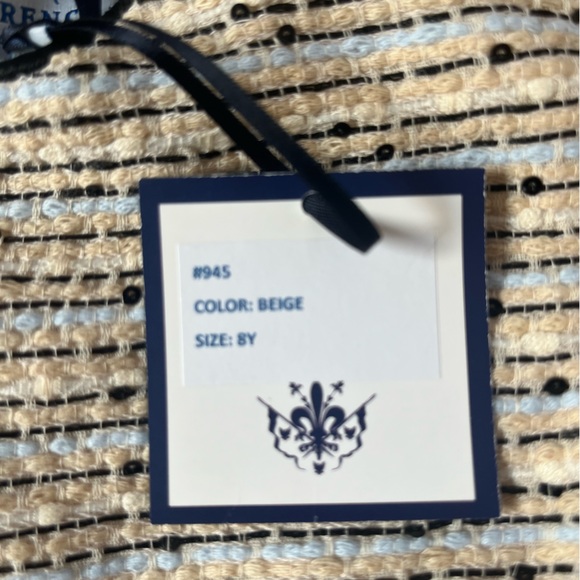 Florence Fancy NWT Blaire Dress in Beige 8Y - Picture 2 of 5